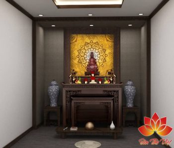 Phòng thờ sang trọng để thờ Phật