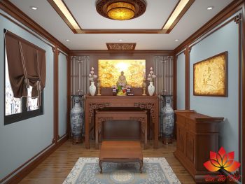 Phòng thờ Phật thiết kế hiện đại