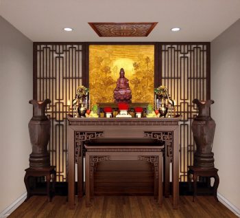 Thiết kế bàn thờ Phật hiện đại