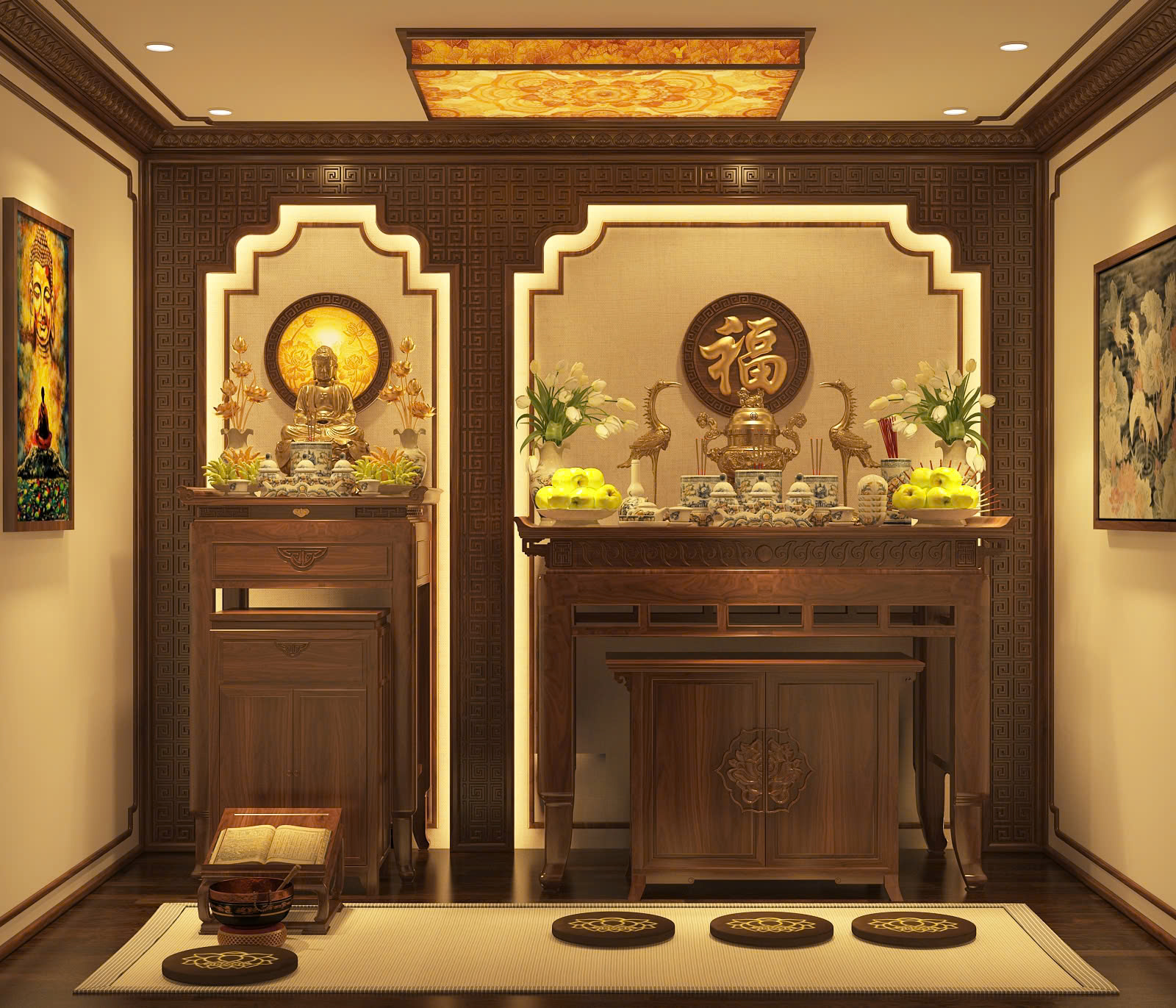 Phòng Thờ Đẹp Phong Cách Hiện Đại